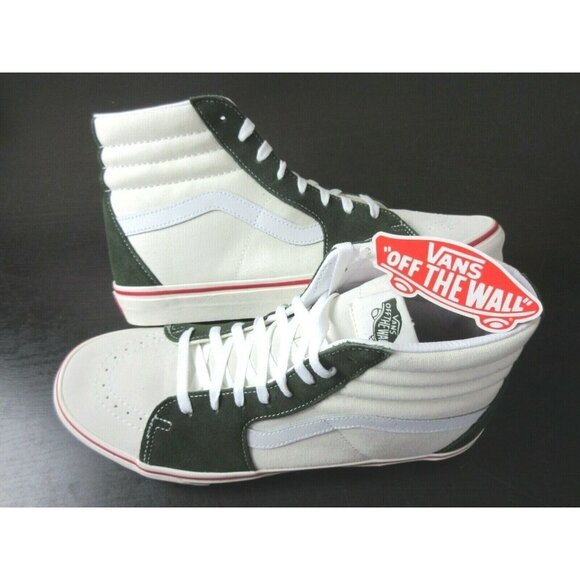 COPY - Vans Sk8-Hi Retro Sport Marshmallow White Kombu Green Skate shoes Size 9… main image 5